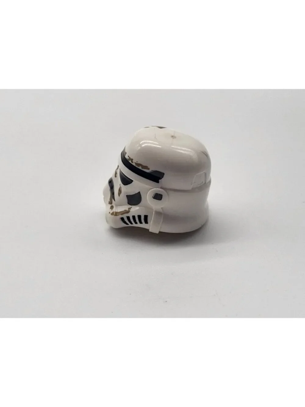 Lego Star Wars Stormtrooper Helmet Headgear 2 Chin Holes Dirt Stains Sandtrooper